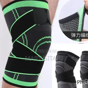 Green and Black Knee Support Sleeve