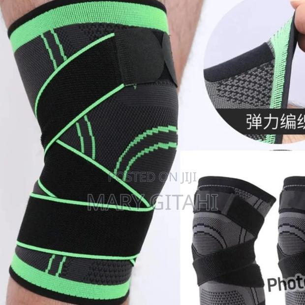 Green and Black Knee Support Sleeve - main view