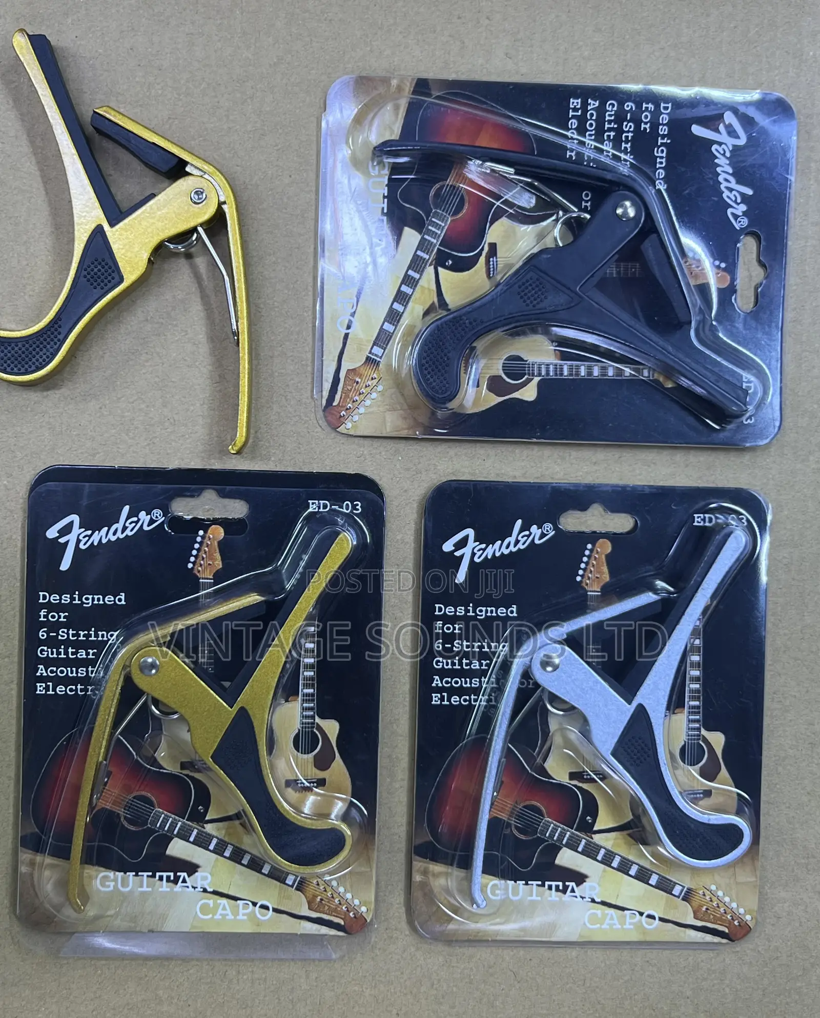 Fender Ed-03 Universal Iron Guitar Capo - Diffent Colours