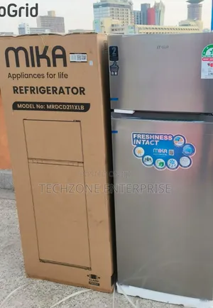 Mika Mrdcd211xlb 211l Double Door Refrigerator - Silver 