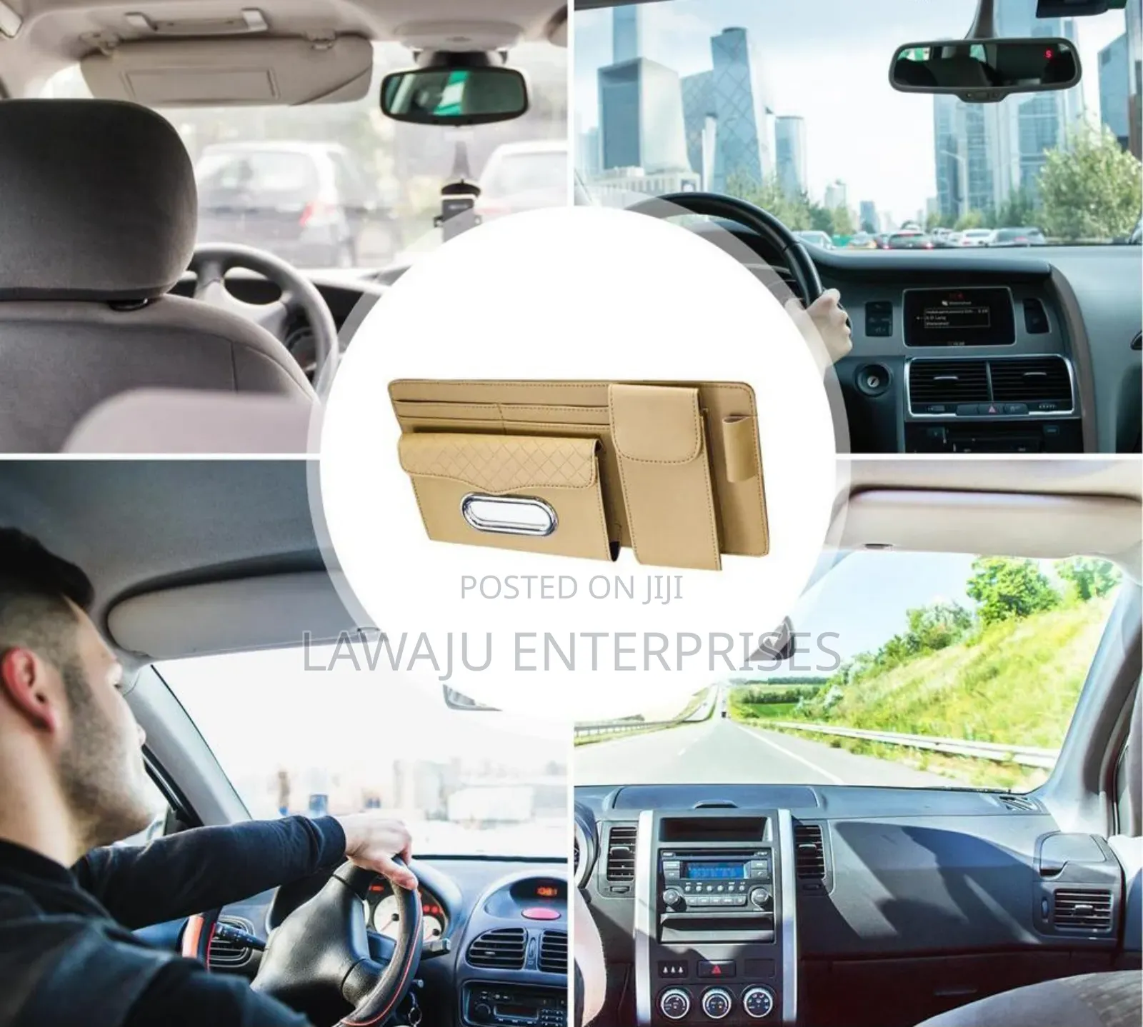 Multi-purpose Sun Visor Organizer