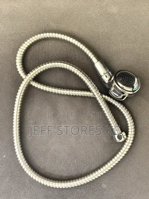 Silver Complete Shower Pipe With Head