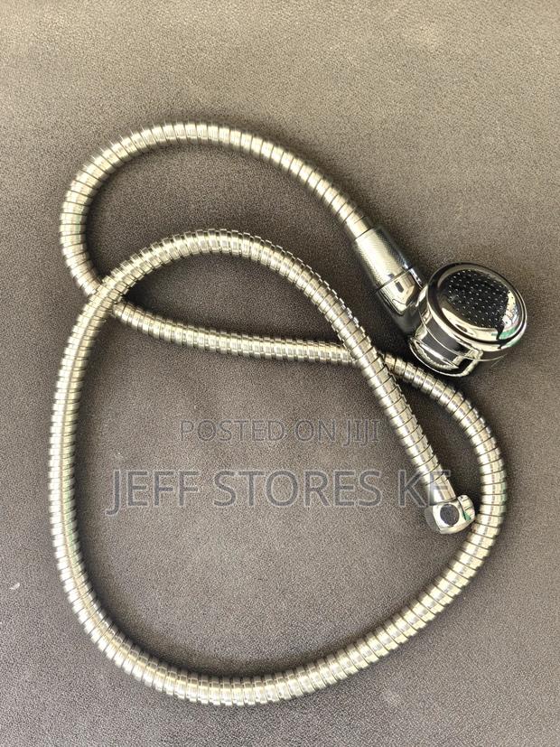 Silver Complete Shower Pipe With Head