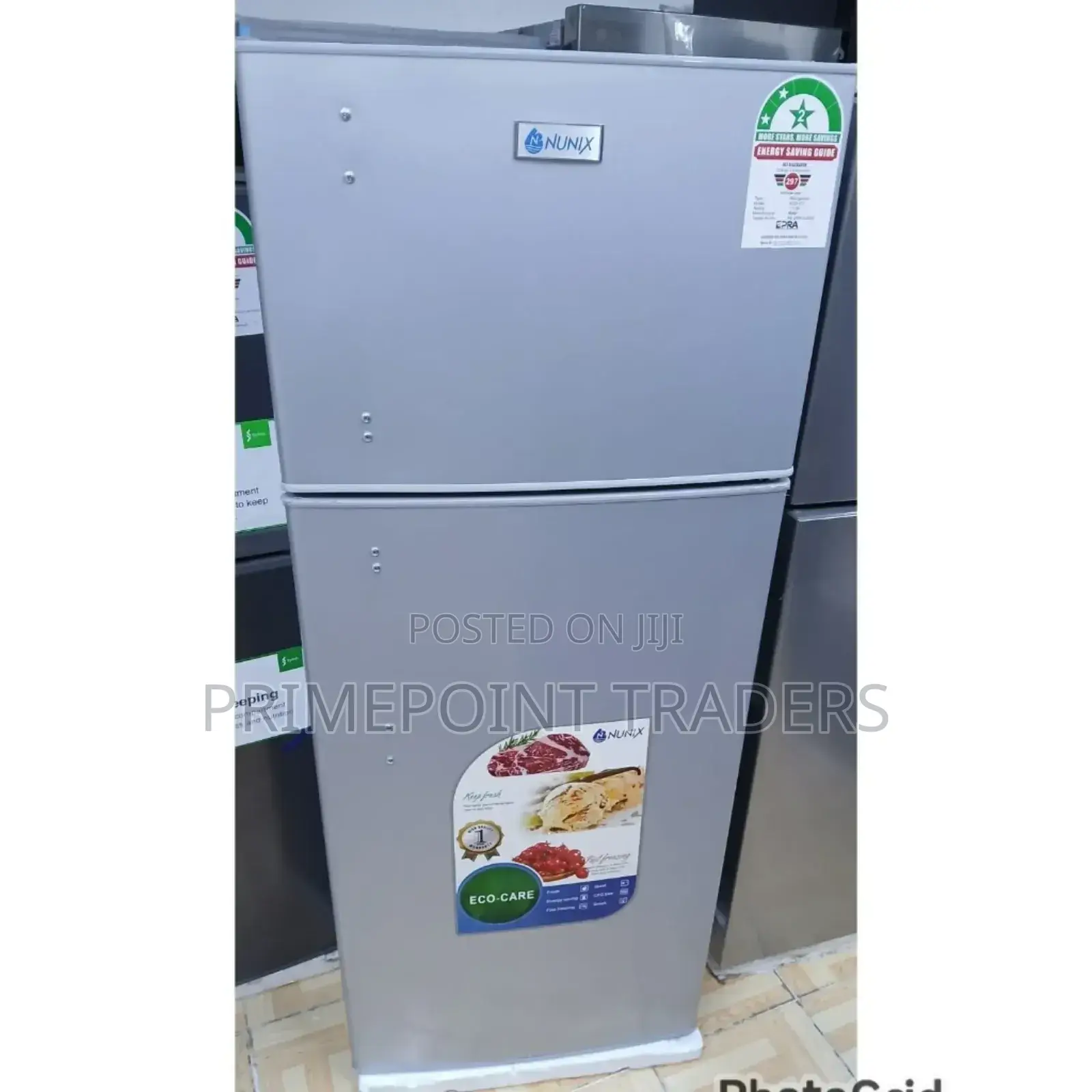 Nunix 210litres Double Door Fridge° 