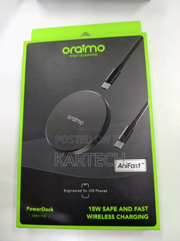 Oraimo Powerdock 15w Magnetic Wireless Charging Pad. - thumbnail 2
