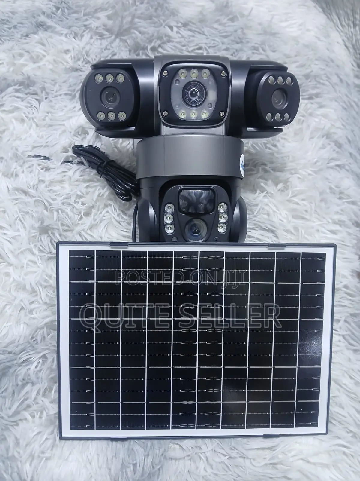 4g Fullcolour Nightvision V380 Solar Energy Tripplelens CCTV
