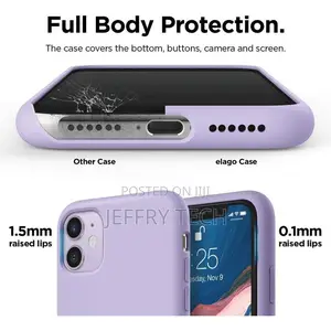 Domaver iPhone 11 Silicone Case With Microfiber Lining Cover