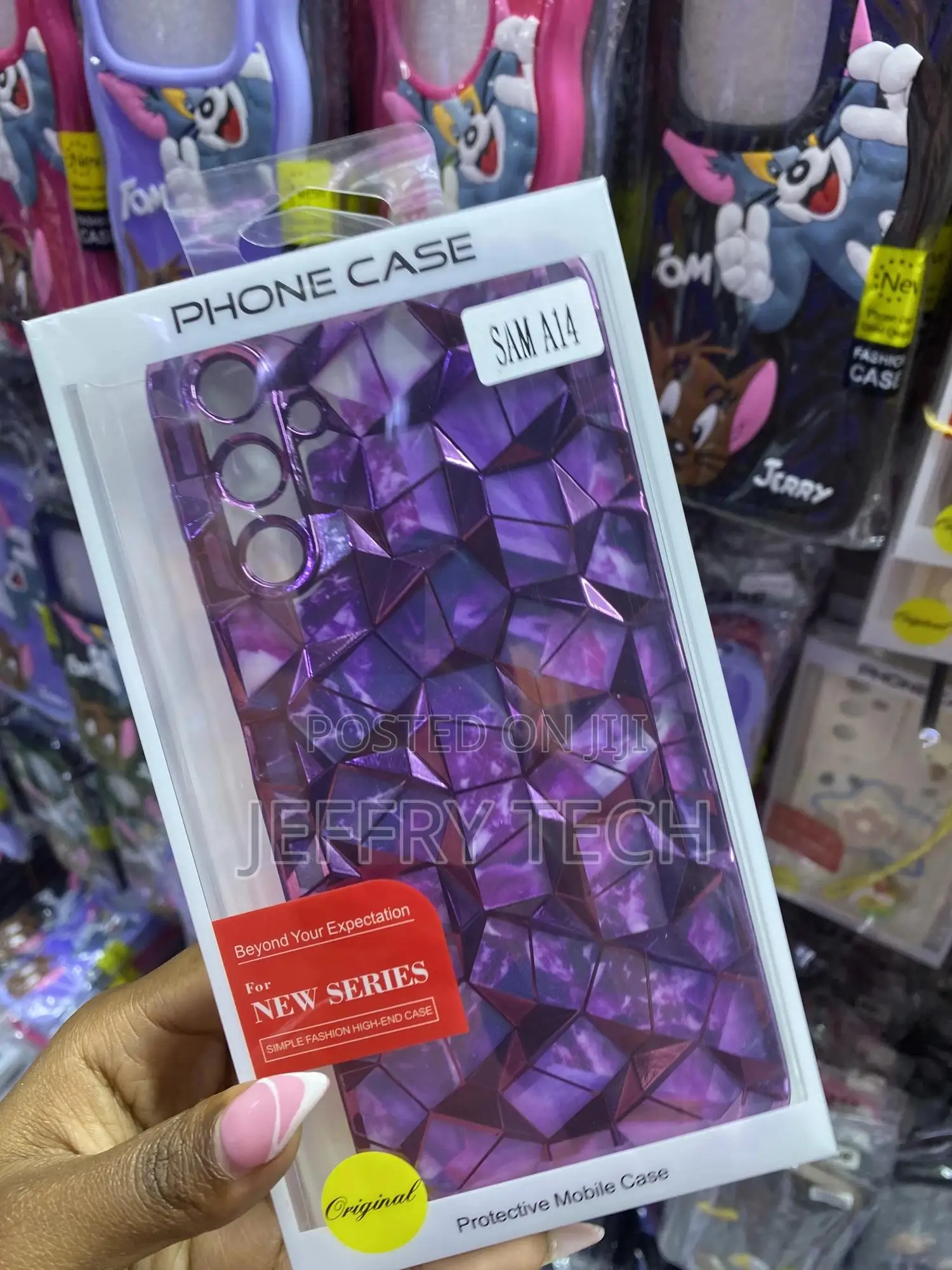 Alcod Samsung Galaxy A14 Diamond Print Sparkle Case