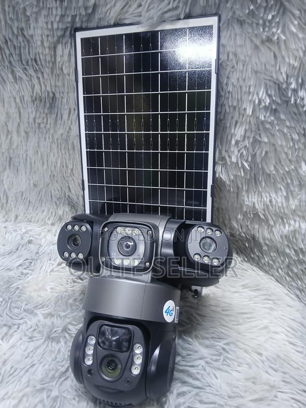 4g Lte Connectivity Tripple Lens Solar V380 Pro CCTV Camera - main view