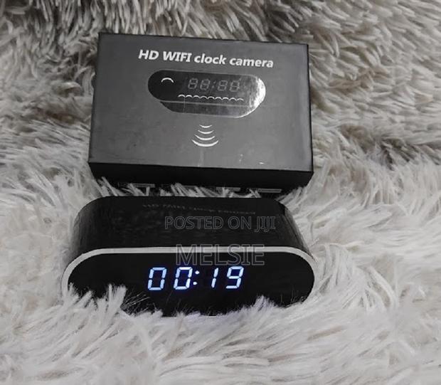 Valuable Wireless Table Clock Ir Night Vision Wifi Camera - main view