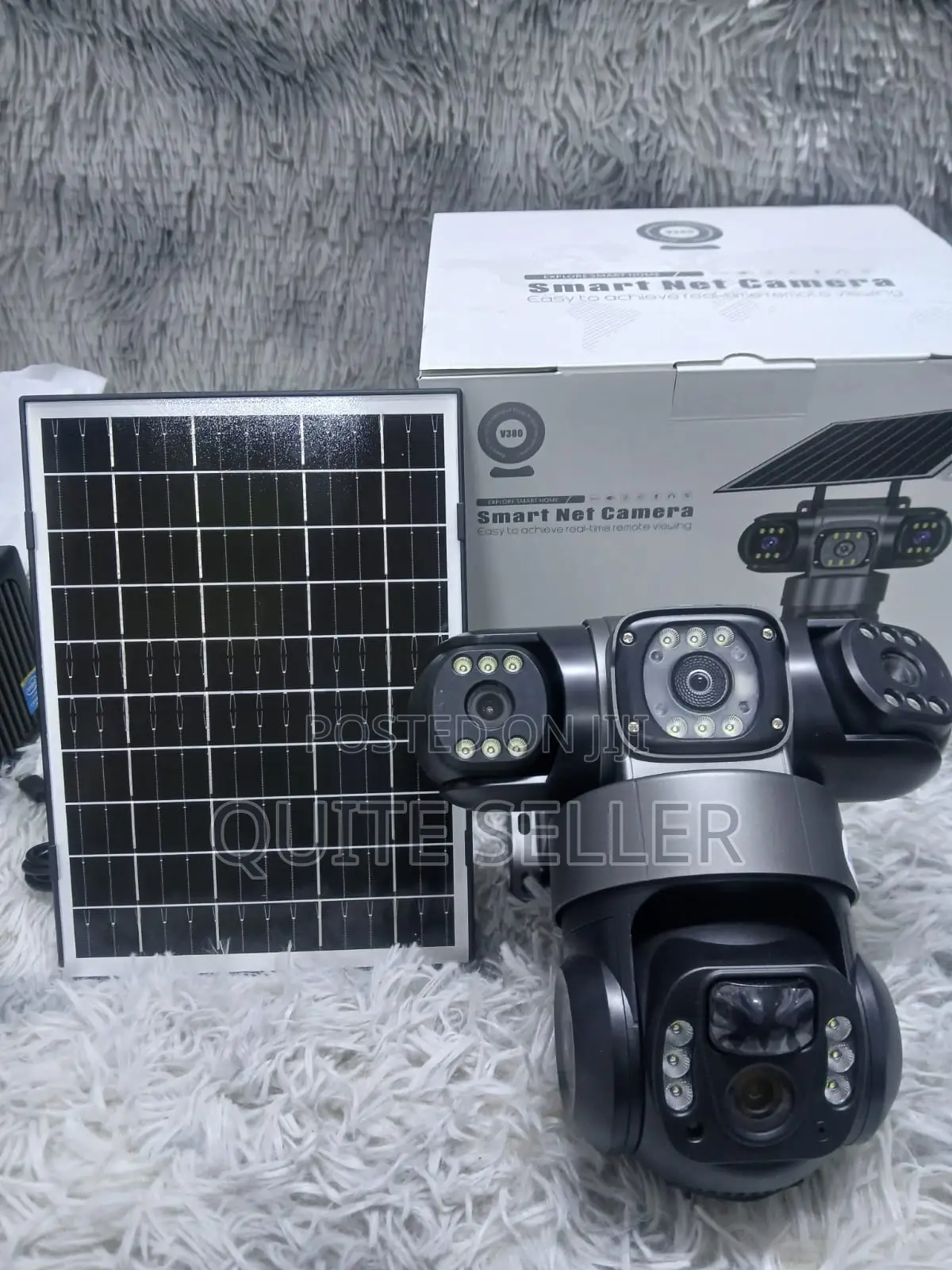 Triple Screens 360° Panoramic 4g Solar V380pro CCTV Camera