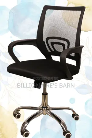 Office Chairs; Black Alpha Low Back Mesh Office Chair