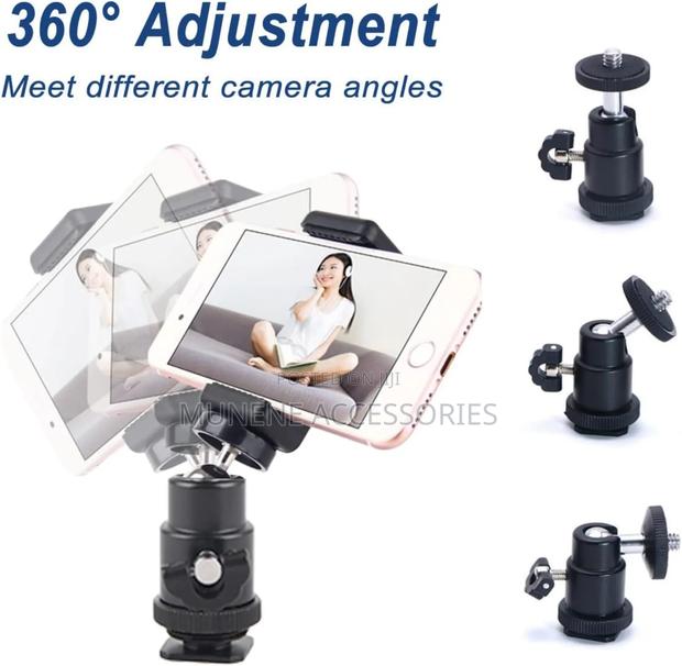 Camera Flash Hot Shoe Mount Adapter Phone Tripod Holder Clip