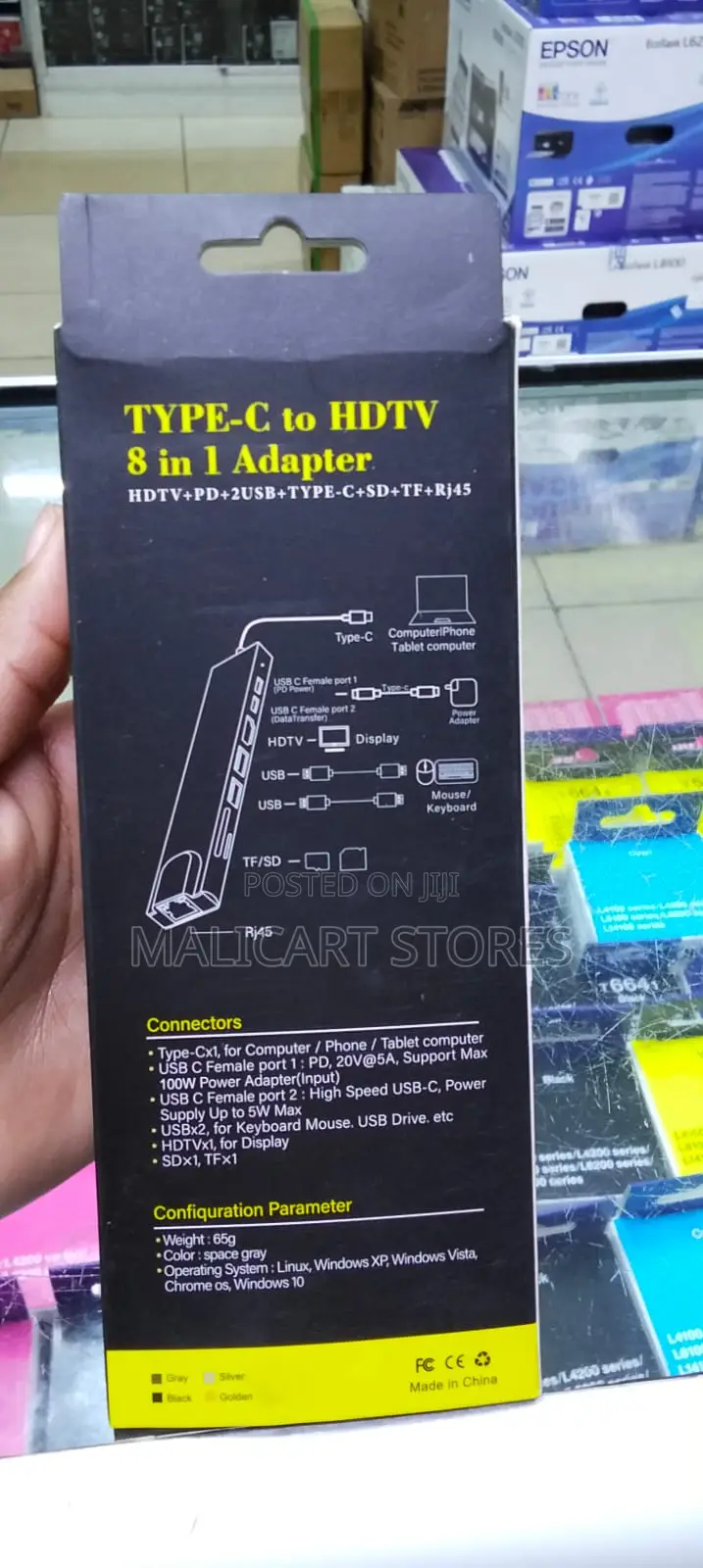 Type C 8 In1 to HDTV Adapter Uhd