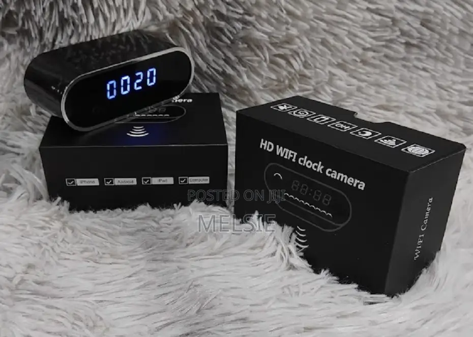 Classic and Digital Table Clock Wifi Camera-Wireless CCTV