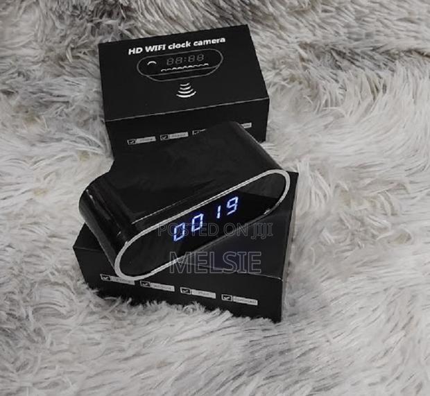 Classic and Digital Table Clock Wifi Camera-Wireless CCTV - thumbnail 3