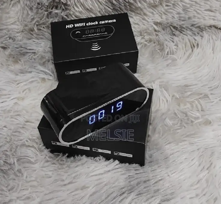 Classic and Digital Table Clock Wifi Camera-Wireless CCTV