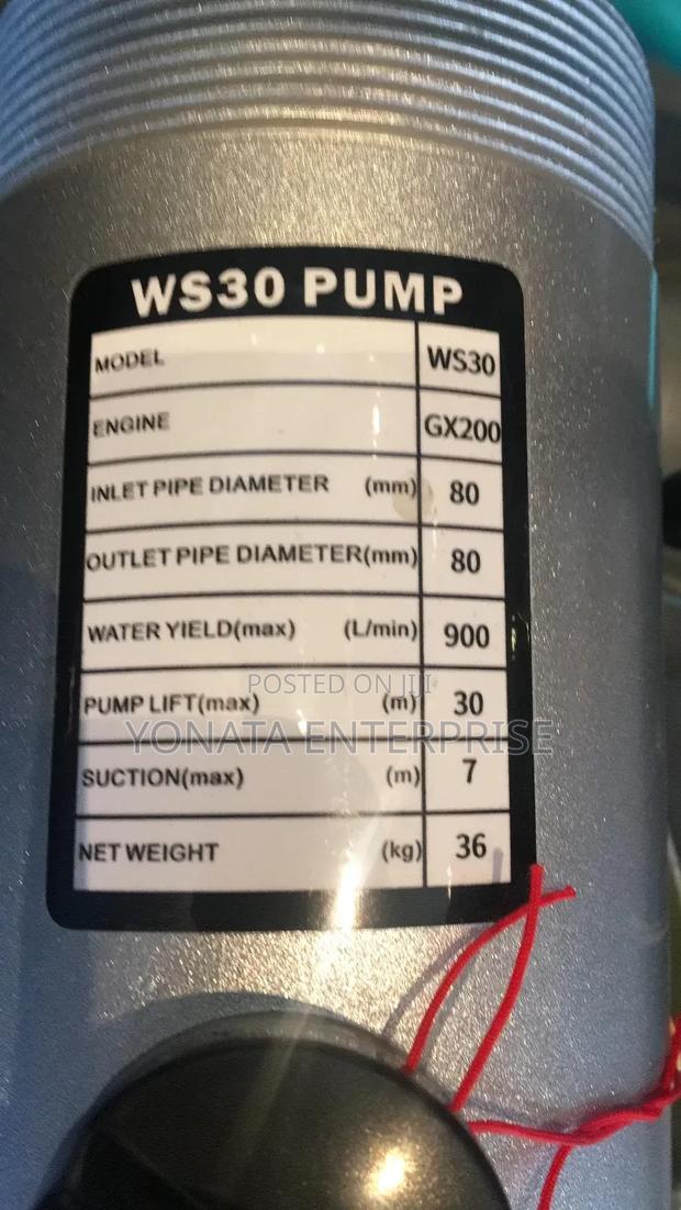 Honda Gx200 Sewerage 3" Water Pump - thumbnail 2