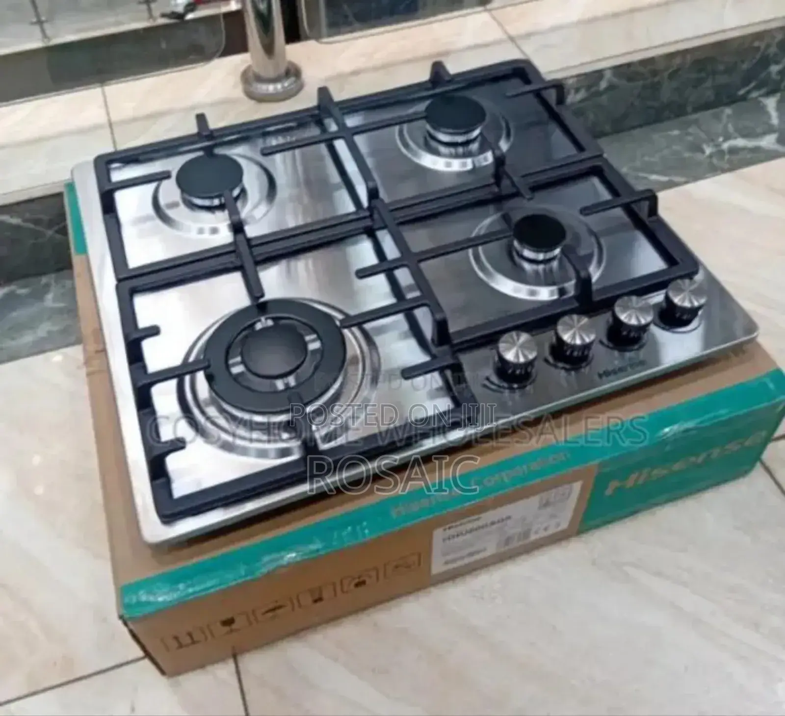 Hisense 60cm Inbuilt 4 Gas Cooker