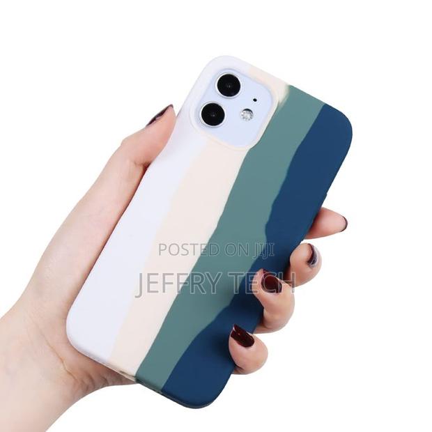 Aucun Silicone Case Cover for iPhone 12 Pro Max Rainbow - thumbnail 2