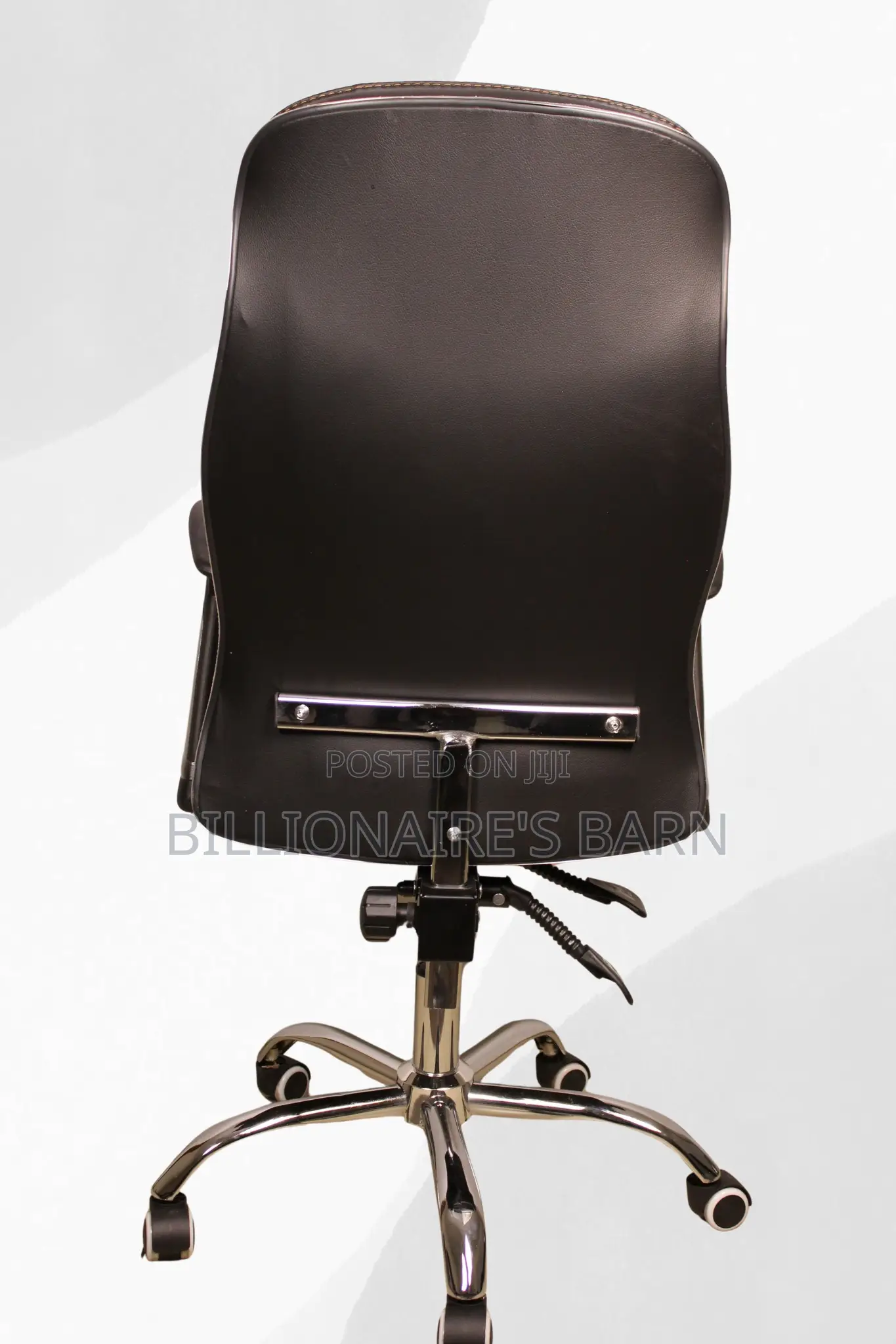 Office Chair: Regal Black Leather Chair Pu