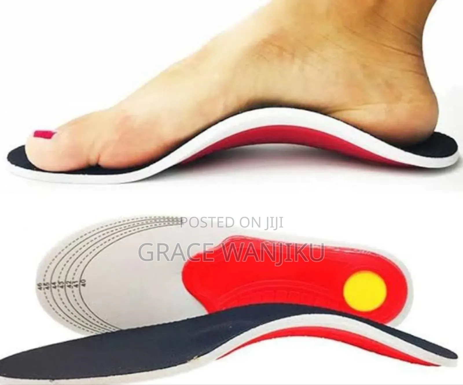 Orthopedic Insoles for Flat Foot, Ease Pressure on Soles,