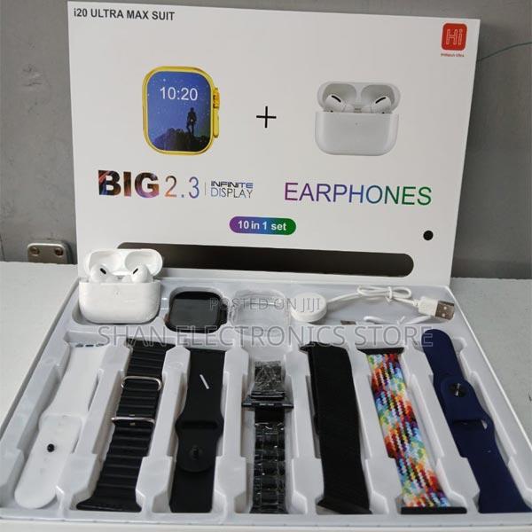 Series 8 Fitness I20 Ultra Max Suit 10 in 1 Set Smartwatch