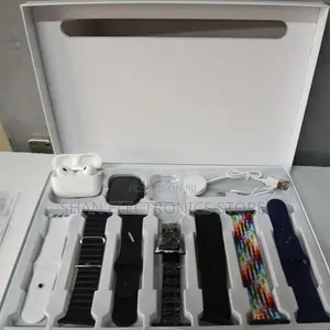 Series 8 Fitness I20 Ultra Max Suit 10 in 1 Set Smartwatch
