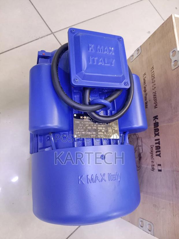 K-Max Italy 2900rpm 7.5hp Electric Motor Single-Phase Motor - main view