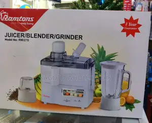 Ramtons 3 in 1 Juicer, Blender + Grinder (White) *Rm/12