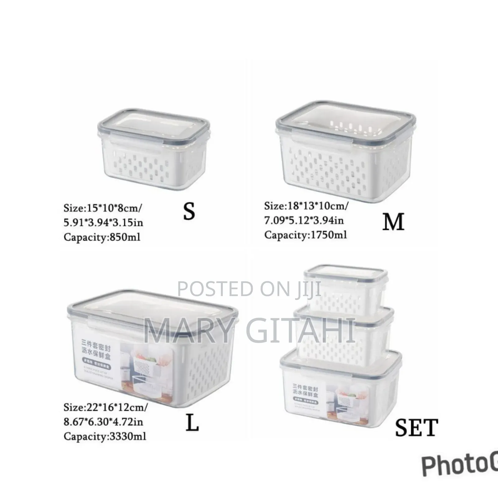 High-Quality Fridge Storage Containers(3 in 1)*