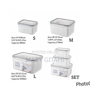 High-Quality Fridge Storage Containers(3 in 1)*