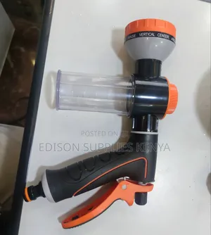 Water Gun Spray With Soap Bottle Hose Pipe Connector Nozzle