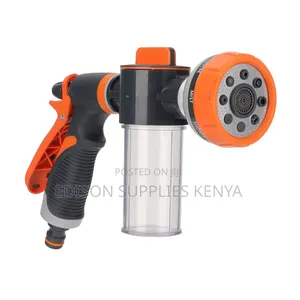 Water Gun Spray With Soap Bottle Hose Pipe Connector Nozzle