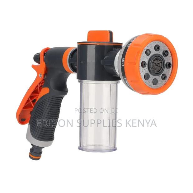 Water Gun Spray With Soap Bottle Hose Pipe Connector Nozzle - thumbnail 2