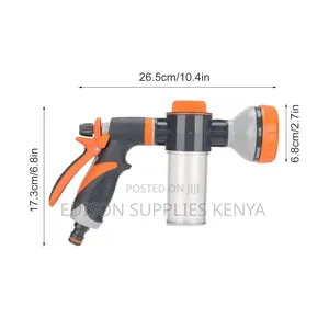 Water Gun Spray With Soap Bottle Hose Pipe Connector Nozzle