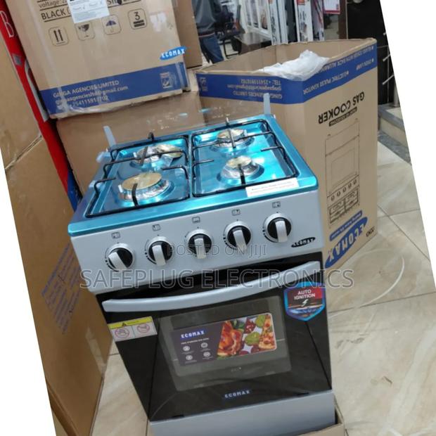 Ecomax Standing Cooker Full Gas Available in Black - main view