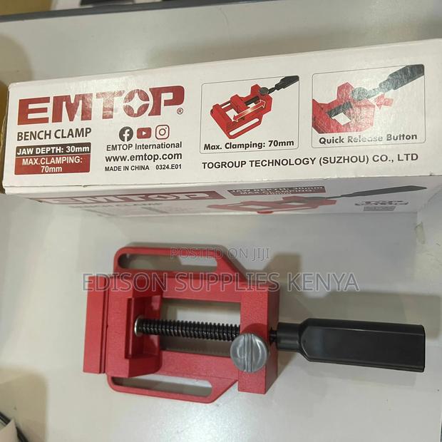 Bench Clamp Emtop Baby Bench Vise Small Drill Press Vice - thumbnail 3