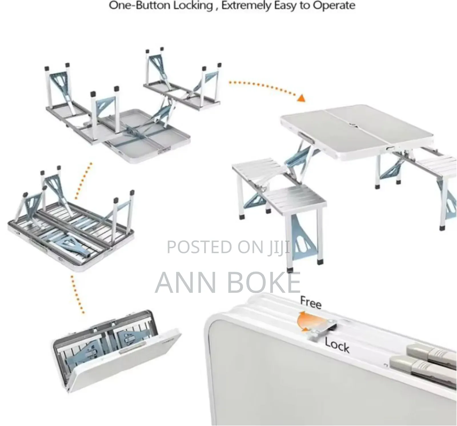 Folding Adjustable Aluminum Alloy Lightweight Outdoor
