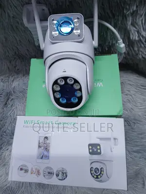4mp Hd 1080p Icsee Dual Lens Wifi Wireless Outdoor Camera