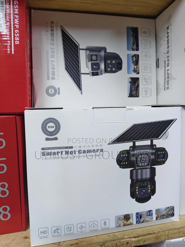 Remote Surveilance Triple Lense 4g Solar Camera Ptz, Remote