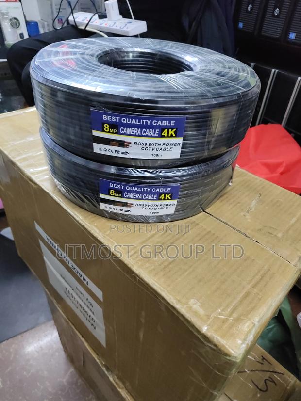 Rg59 CCTV Coaxial Cable 100m Rg 59+2dc - main view