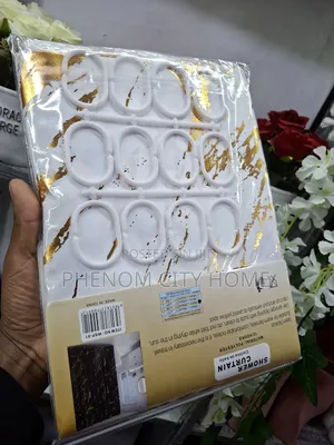 Whte Marble Shower Curtains Available
