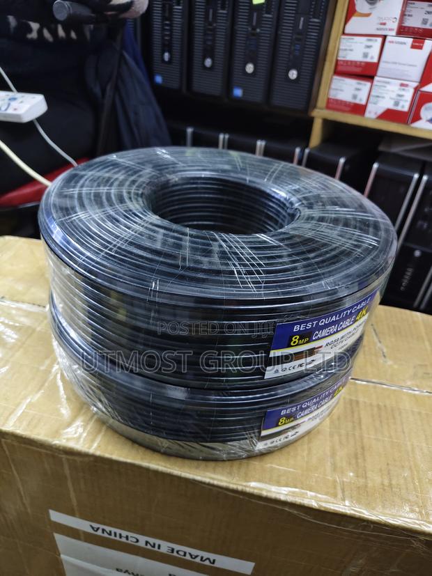 Exclusive Rg59 CCTV Coaxial Cable 100m With Power