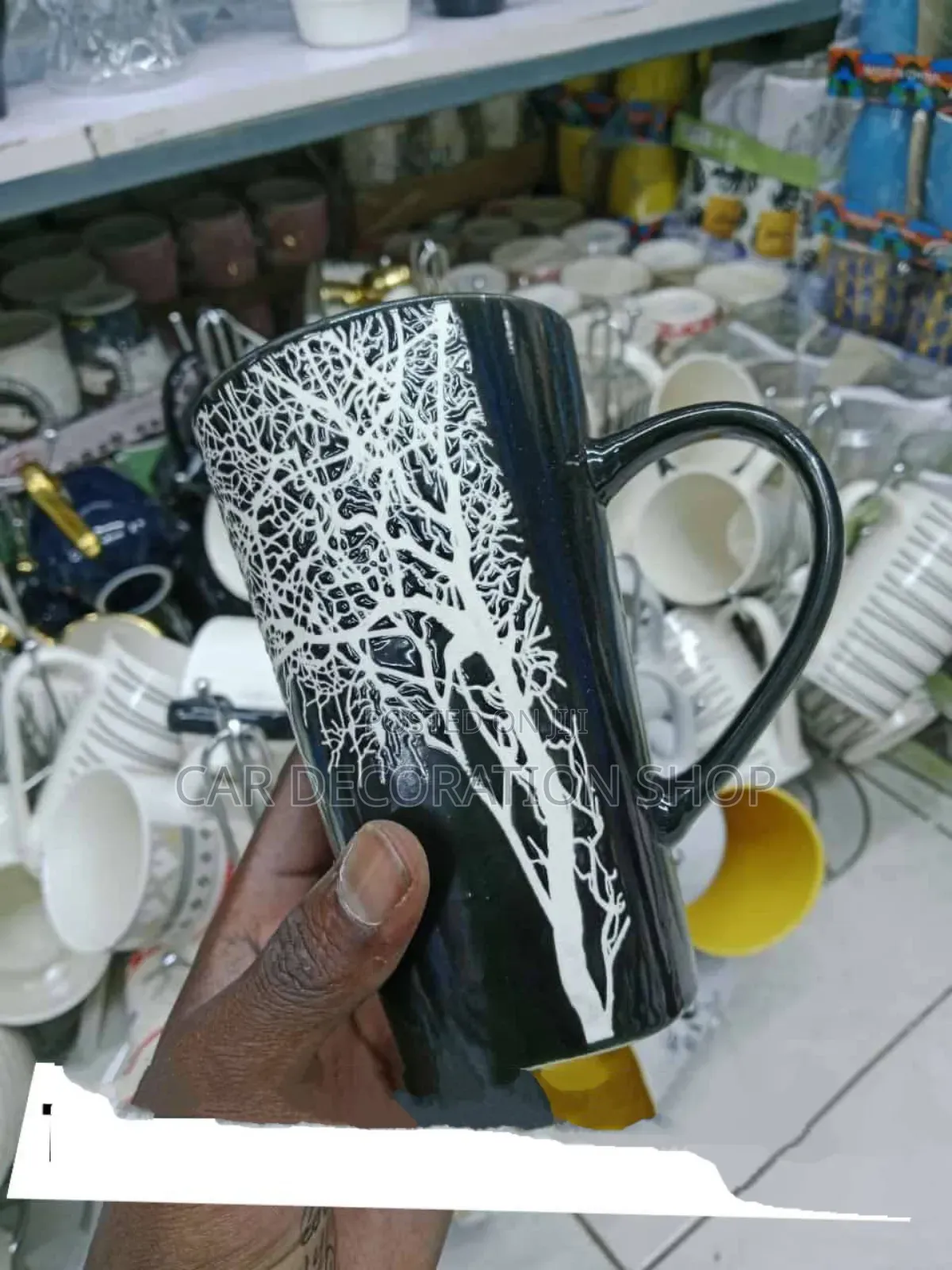 6pcs Ceramic Tree Mugs