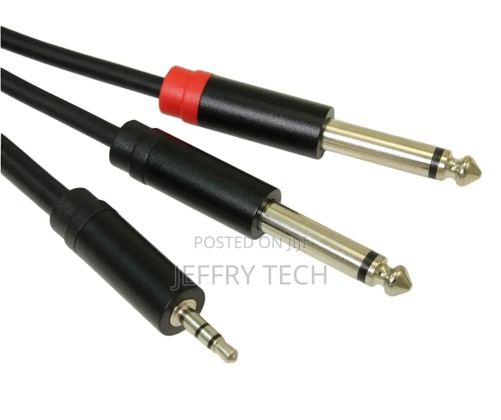 3.5mm TRS Stereo Male to 2 1/4inchinch Ts Stereo Breakout C