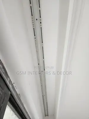 Aluminium Double Curtain Rails With Accessories 1m