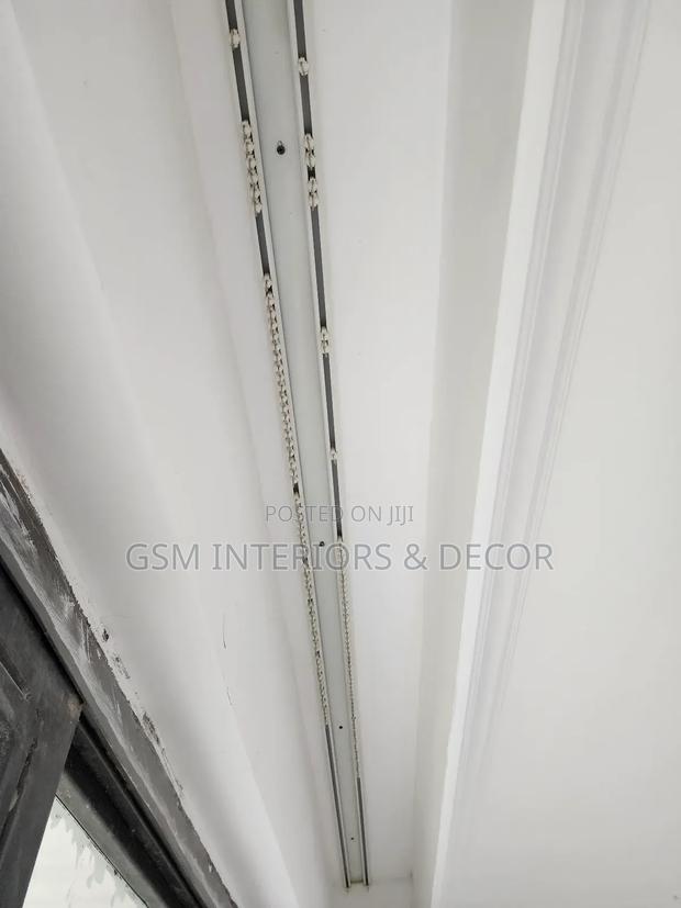 Aluminium Double Curtain Rails With Accessories 1m