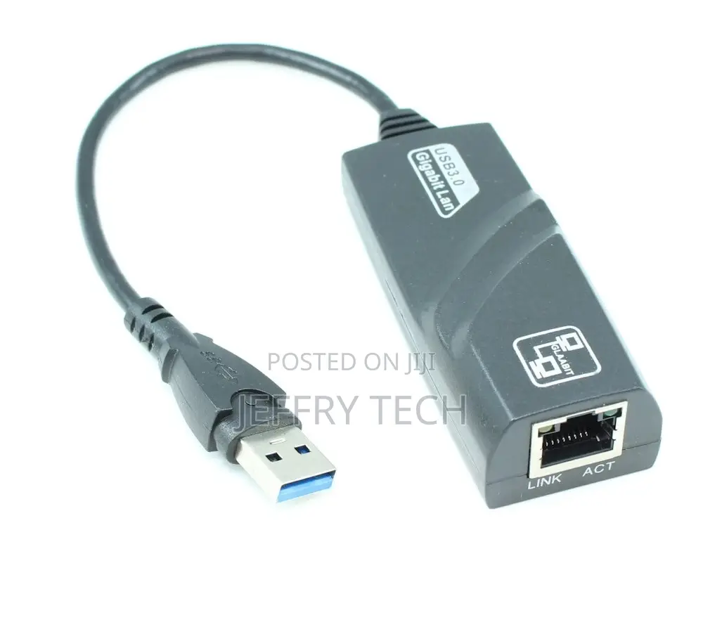 6inch Usb 3 Type-a to Rj45 Cat6/Gigabit Networking / Etherne