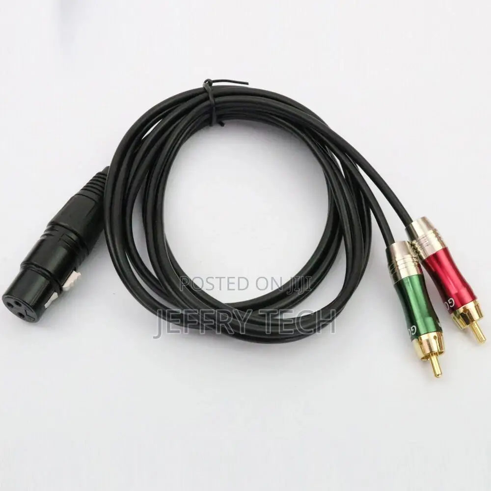 XLR Female to 2 Rca Male Audio Y Splitter Patch Cable